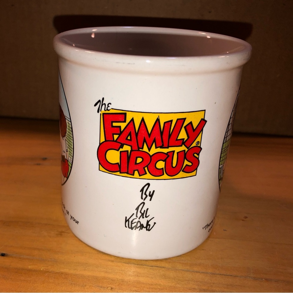 3/$20 The Family Circus Cartoon Tennis Mug